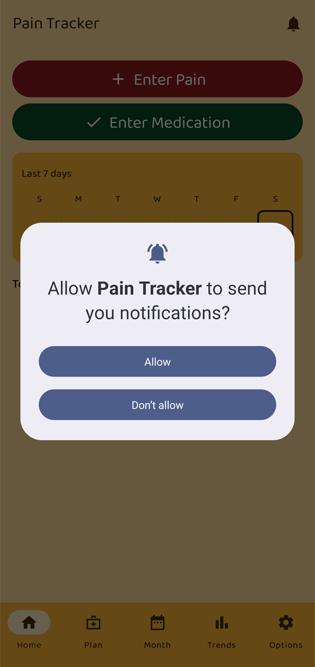 Android asking for permission to send notifications